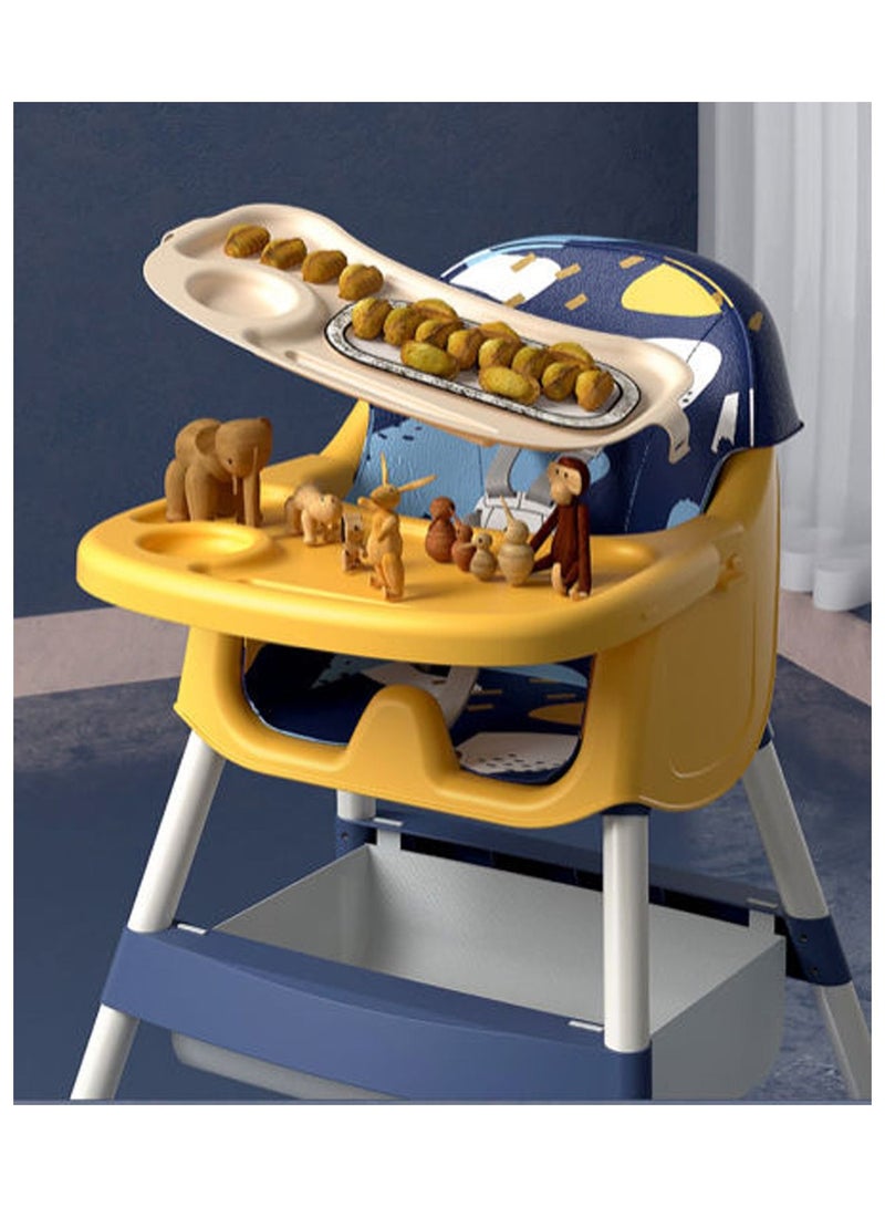 GT-Wheel Baby 3 in 1 High Chair adjustable Hight for Babies and Toddlers - Image 3