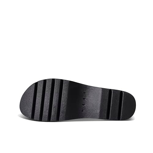 Reef Cushion Vista Higher Womens Platform Fashion Sandal, Arch Support, Ultra Soft Cushion Footbed, Black Patent, 8 - Image 3