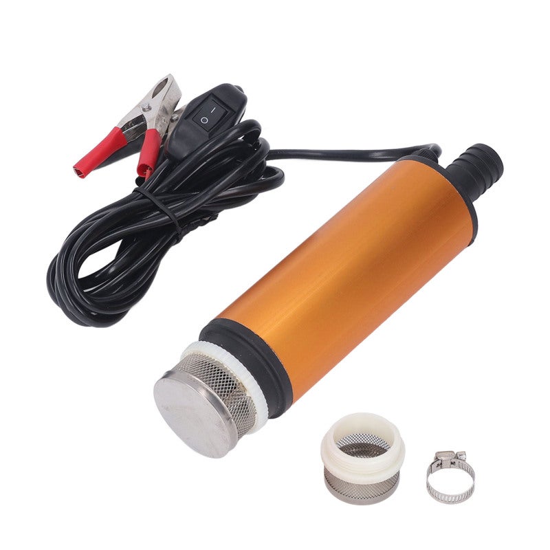 12V Oil Transfer Pump: 5500RPM 45-50L Per Minute, 5m Lift Height, Corrosion Resistant - Portable Fluid Pump for Marine, Truck, Farm, Industrial Site Use - Image 1