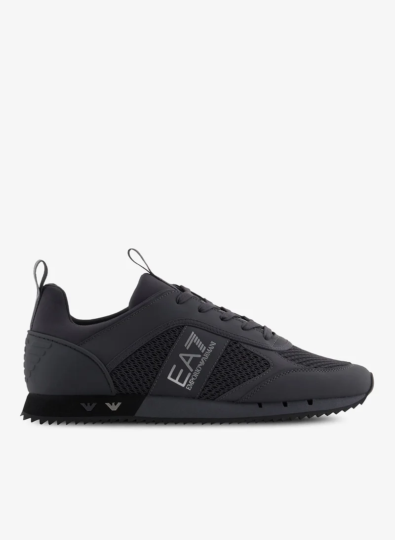 Men's Black and White Shoe