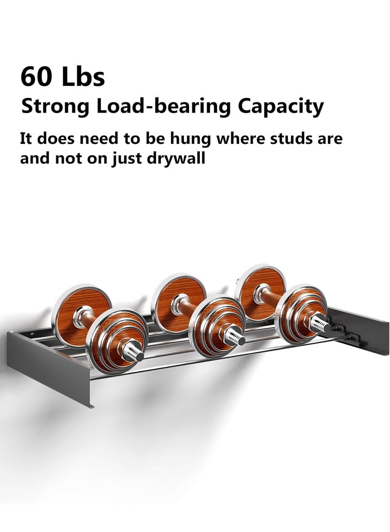 Arabest Laundry Drying Rack Collapsible, Wall Mounted Drying Rack, Clothes Drying Rack, Retractable Drying Rack, 5 Aluminum Rods, 60 lb Capacity, for Indoor & Outdoor Organization (White) - Image 2