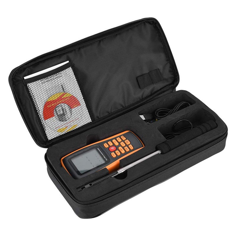 klarako Hot Wire Anemometer, GM89klarako Portable Digital Hot Wire Wind Speed Temperature Gauge Anemometer Electric Testers Digital Anemometer - Image 4