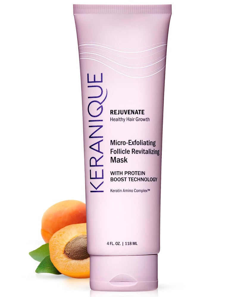Micro Exfoliating Mask for Scalp Hair Keranique Clarifying Scalp Scrub for Women Cleansing Moisturizing Scalp Detox Conditioner Creates Foundation for Fuller Growth Hair Mask Exfoliator