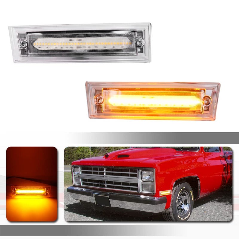 Tonsya For 1981 1982 1983 1984 1985 1986 1987 1988 1989 1990 1991 Chevrolet Pickup Blazer Jimmy Suburban C10 C20 C30 GMC Front Fender Bumper side Marker Lights 915557 915558 GM2550115 GM2551107