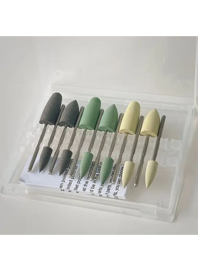 12pcs HP0412 Silicone Polishing Set With 2.35mm Shank Resin Base Grinding Head Kit For Jewelry Makers And DIY Enthusiasts Surface Polishing And Finishing Tools - Image 1