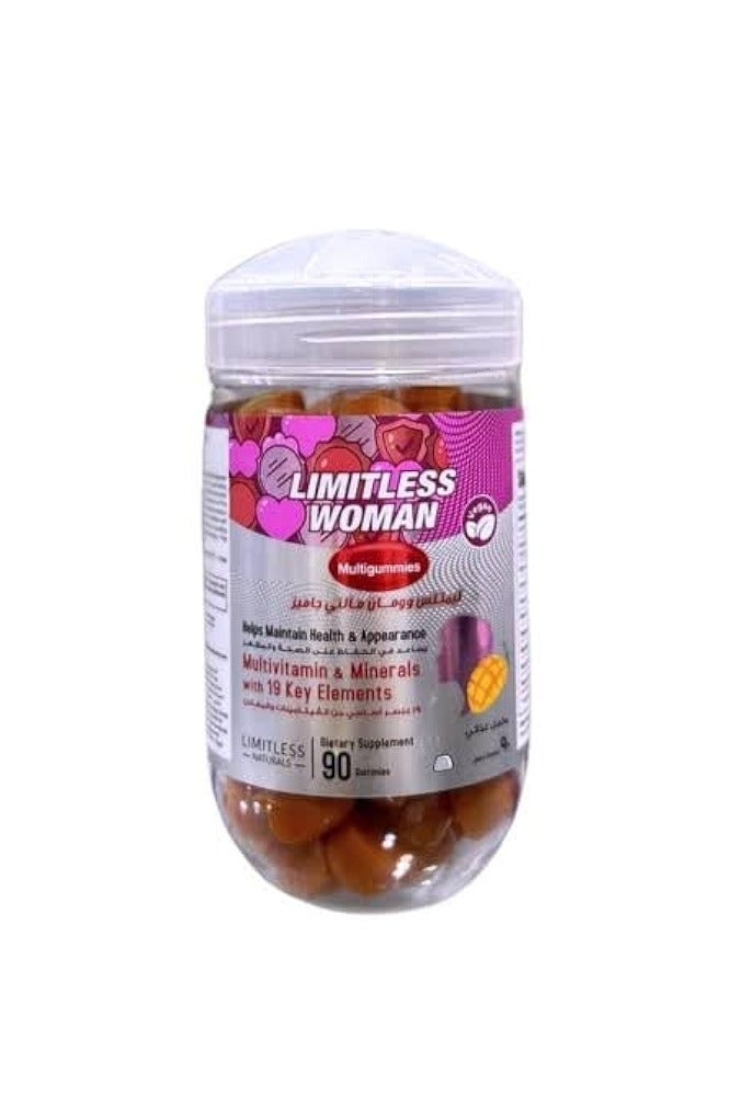LIMITLESS Woman Multigummies contain