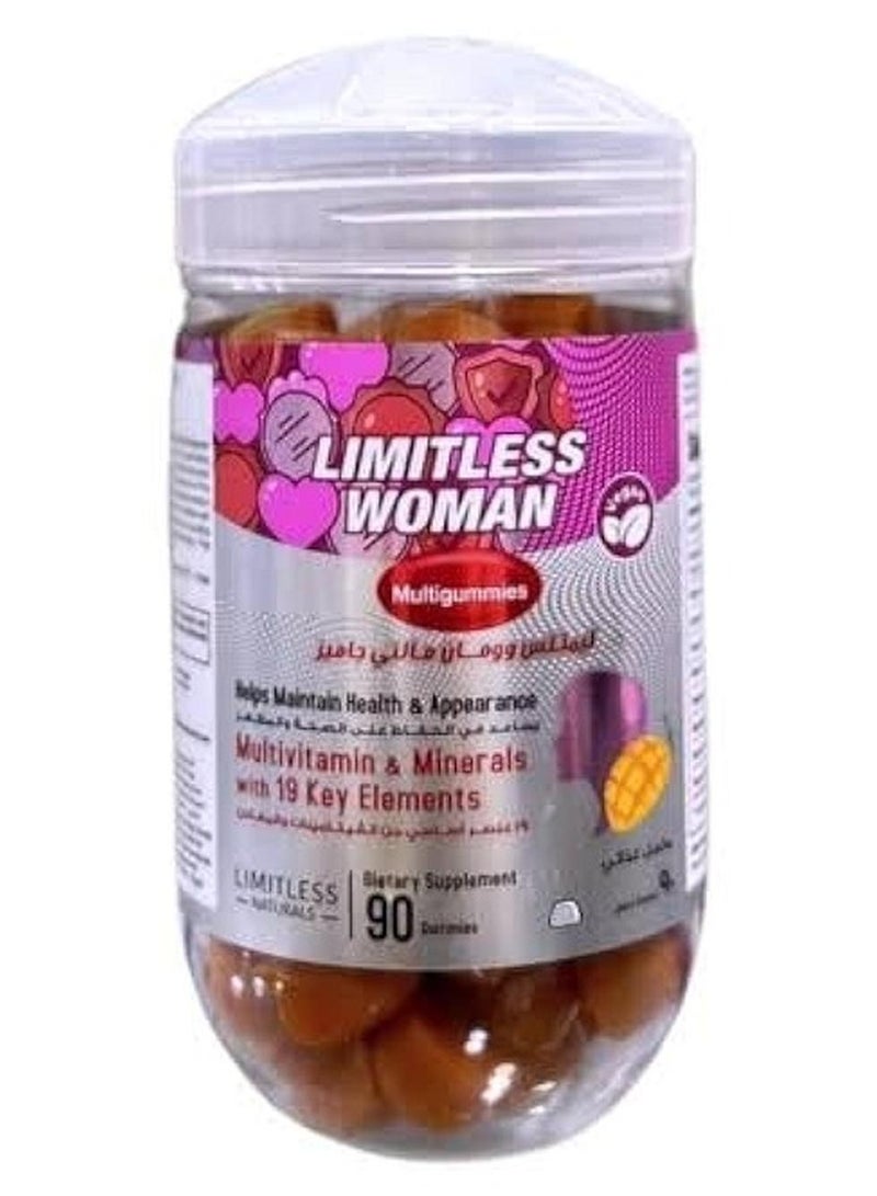 LIMITLESS Woman Multivitamin Gummies 90 Gummies - Image 2