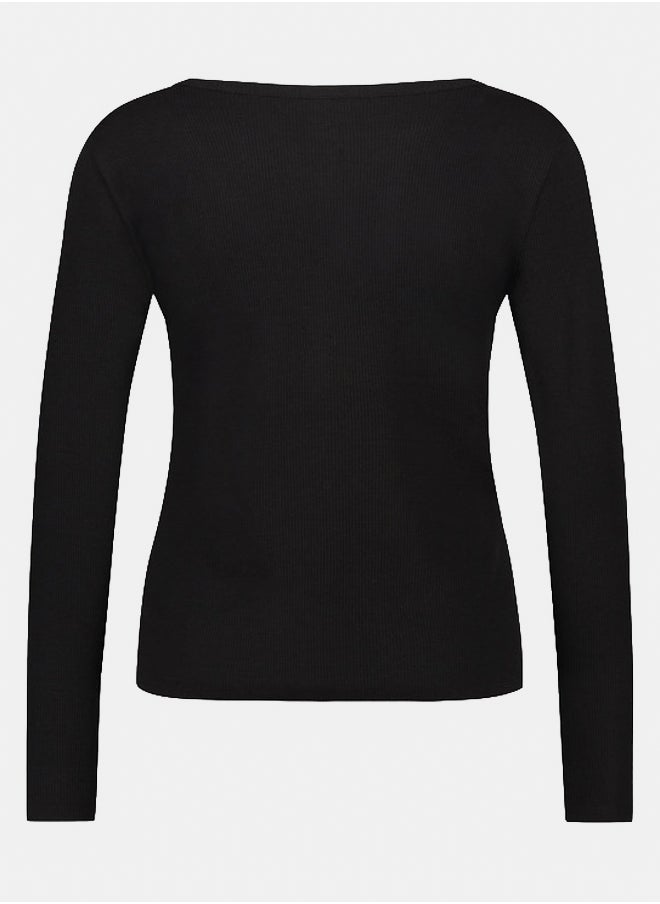 hunkemoller Long-Sleeved Pyjama Top  - Image 4