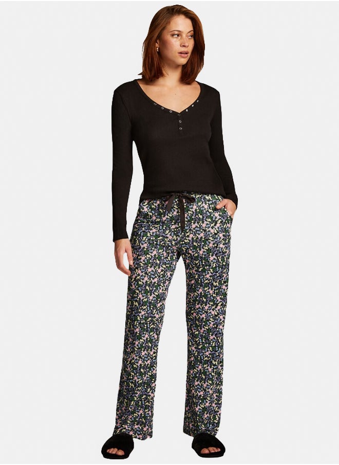hunkemoller Long-Sleeved Pyjama Top  - Image 1