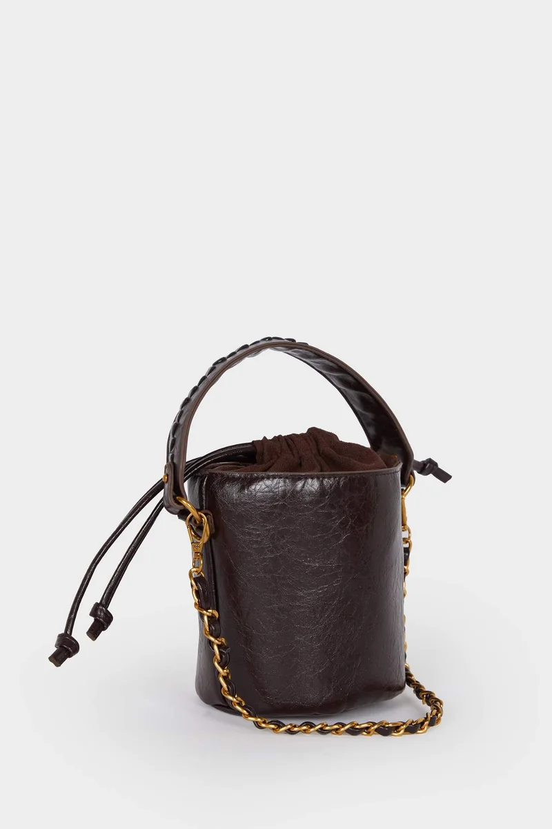 ديفاكتو Faux Leather Crossbody Bag