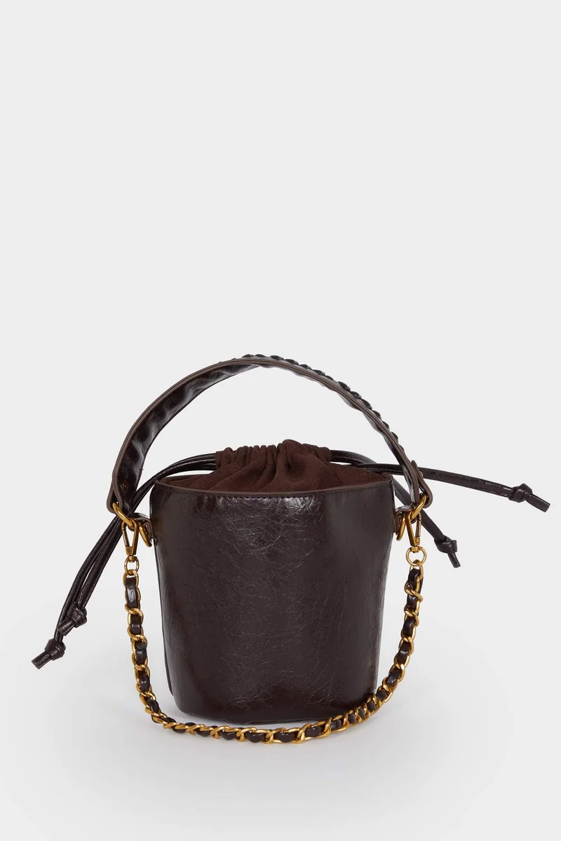 ديفاكتو Faux Leather Crossbody Bag