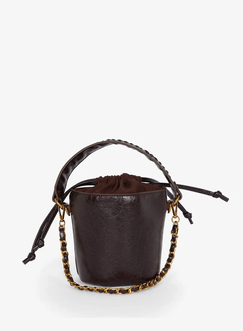 ديفاكتو Faux Leather Crossbody Bag