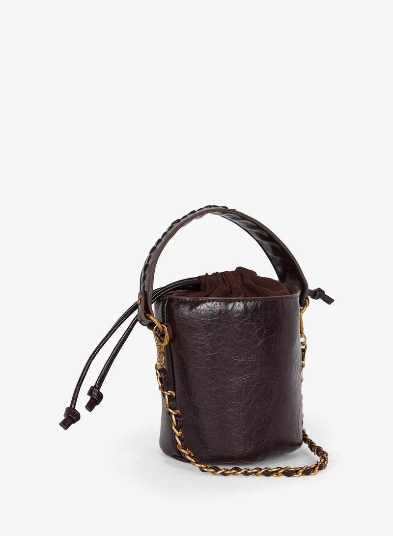 ديفاكتو Faux Leather Crossbody Bag
