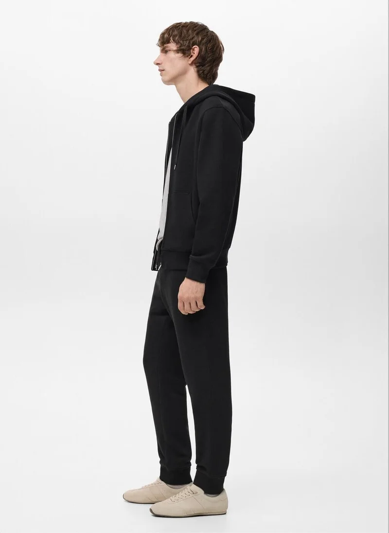 Mango Man  Cotton joggers with elastic waist for Men | Best Price UAE