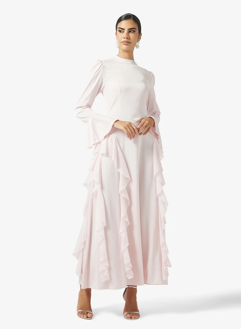 A-line Ruffled Dress