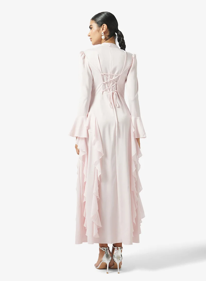 Khizana  A-line Ruffled Dress for Women | Best Price UAE