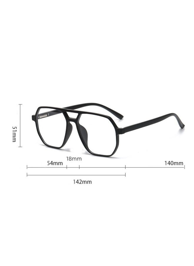 HS - Polarized Sunglasses Men's Magnetic Sleeve Mirror Sunscreen Fashion Sunglasses Women's Premium Sense Double Bridge Glasses Frame UV Protection 1 Frame Glasses + 5 Clip Sunglasses Storage Bag - Image 1