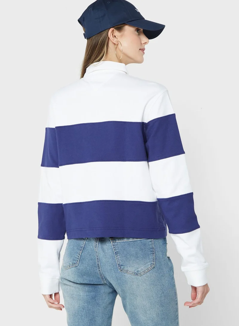 TOMMY JEANS Polo Striped Sweatshirt