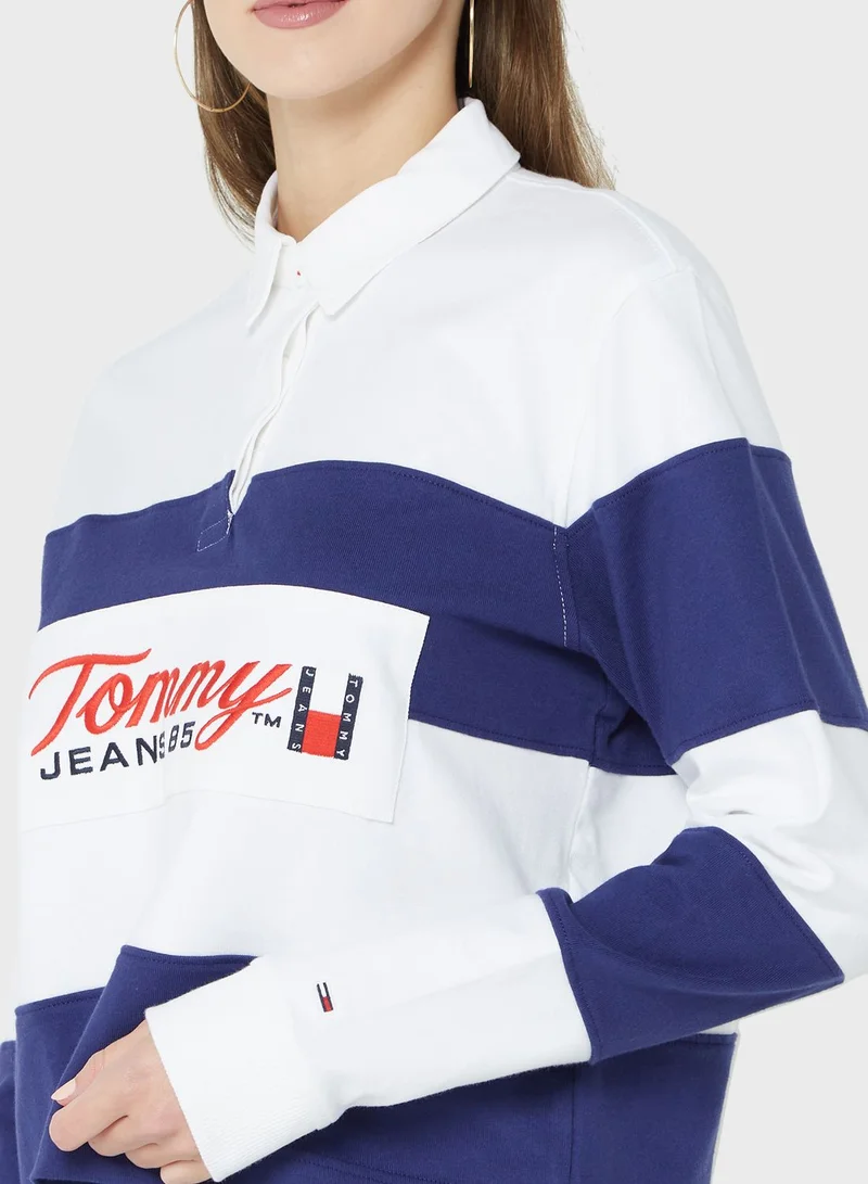 TOMMY JEANS Polo Striped Sweatshirt