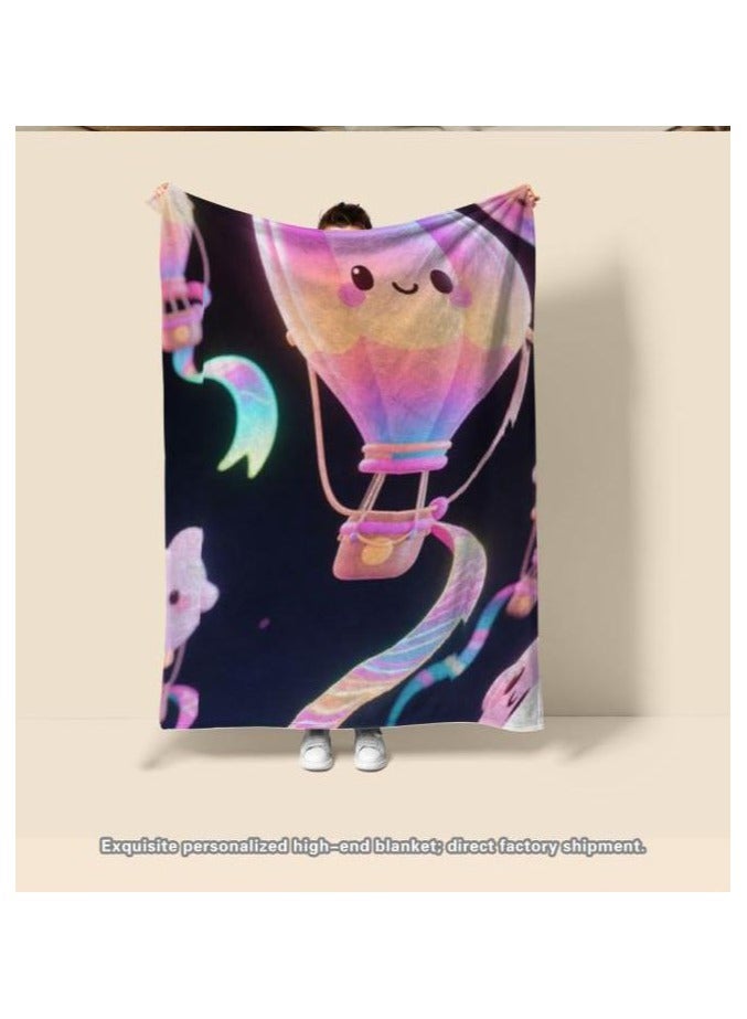 general Children's or student cartoon flannel thin blanket (warm and comfortable, suitable for sleep, games) 100cm*150cm - Image 1