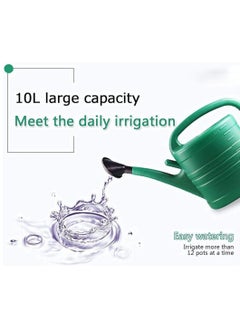 Festive Gallery Watering Can, Plastic Long Mouth Watering Kettle Home Large Balcony Planting Flowers Potted Watering Gardening Tools Watering Pot (Size :46cm x 26cm x 33cm 10L)  - Image 5