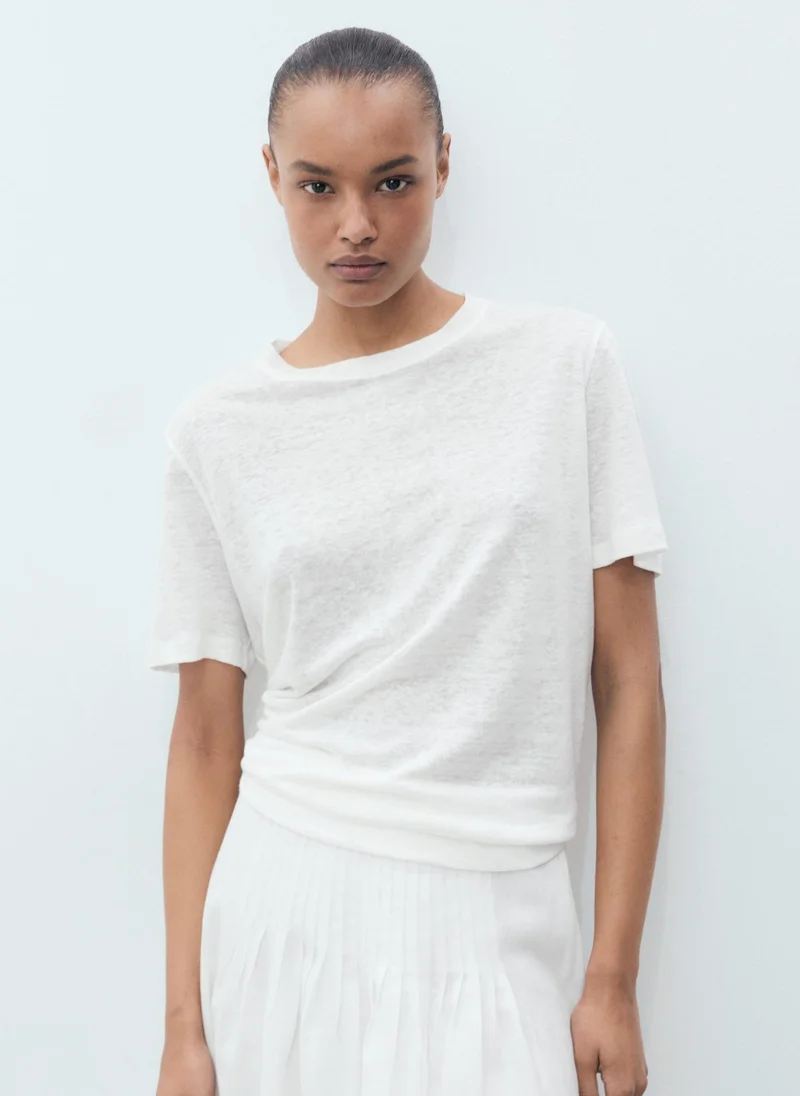 مانجو Casual Halter-Neck T-Shirt