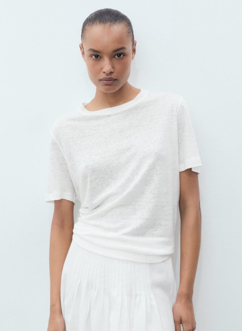 MANGO Casual round -Neck T-Shirt  - Image 1
