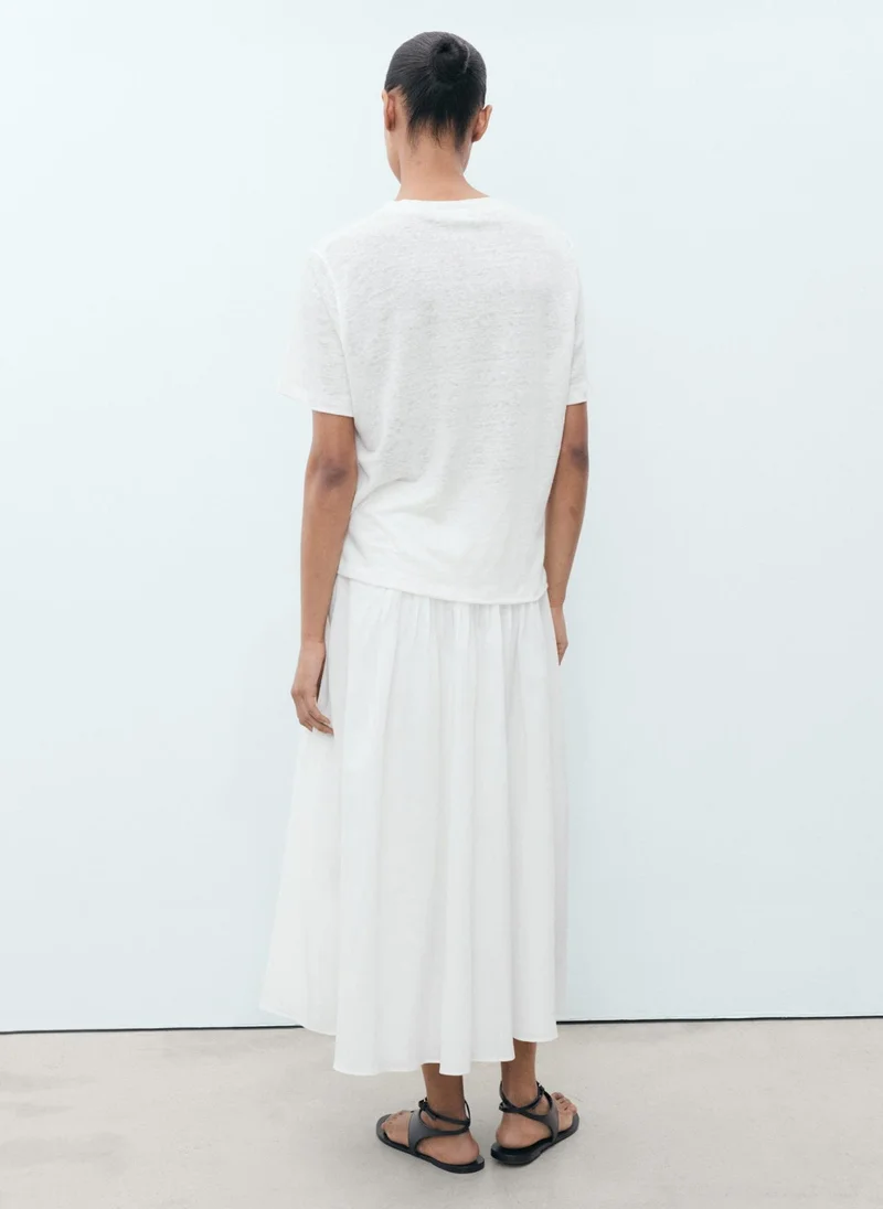 MANGO Casual round -Neck T-Shirt