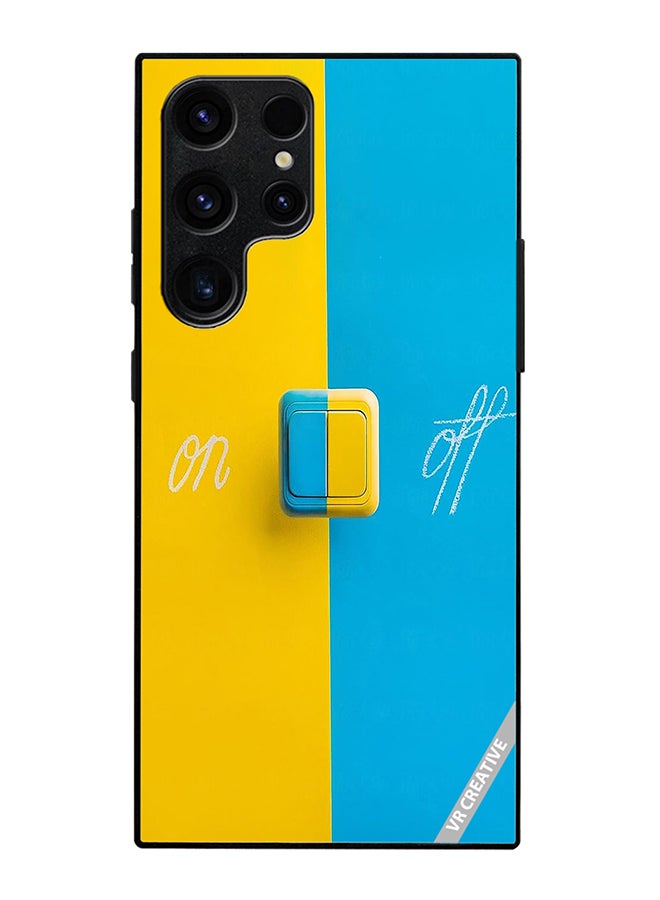 Protective Case Cover For Samsung Galaxy S25 Ultra On Off Design Multicolour