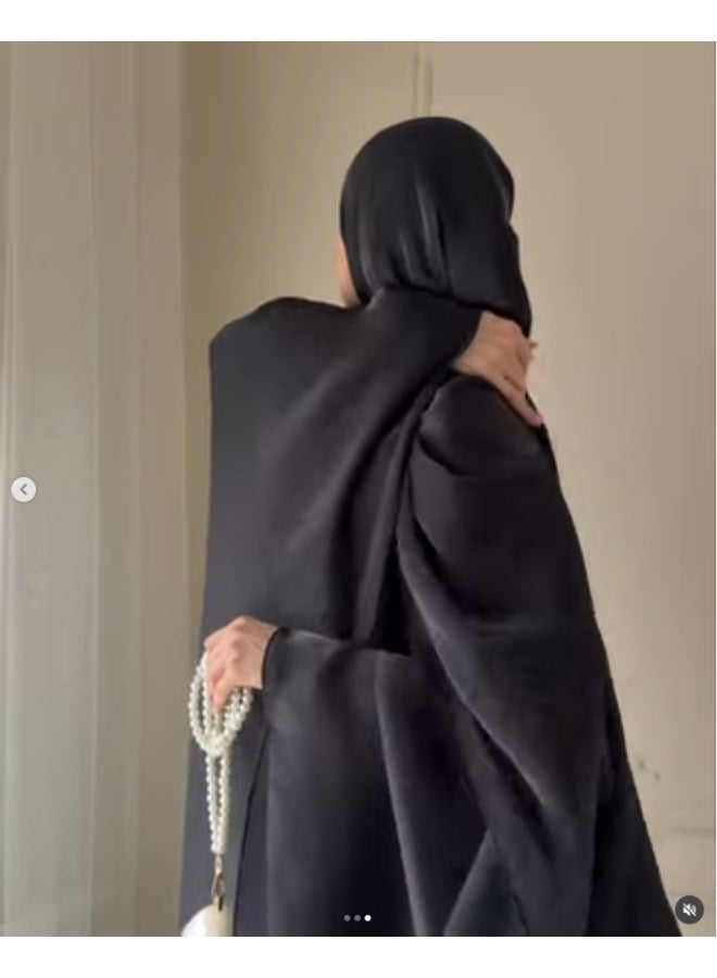 أربع قطعة مجموعة فستان الشرق الأوسط العادي فضفاضة فستان رداء أنيق - Image 4