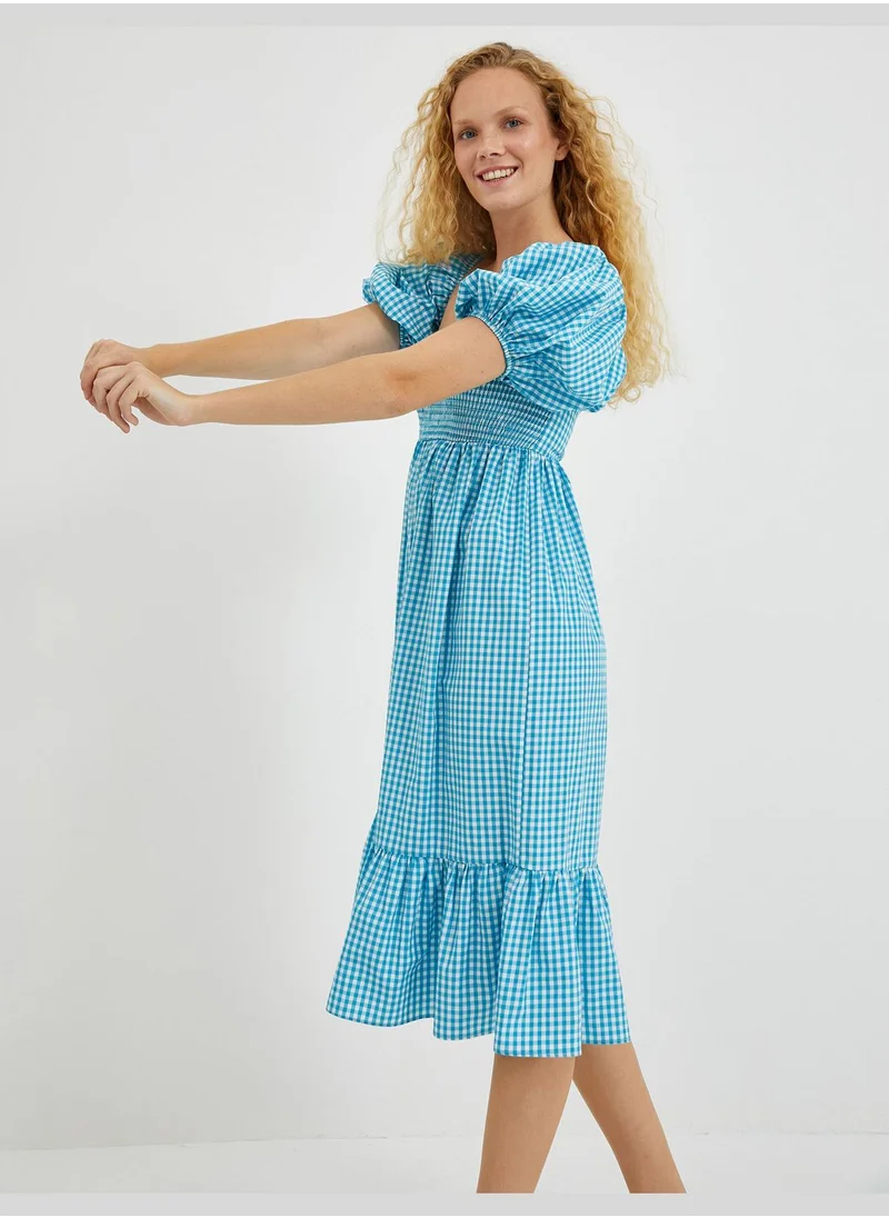 KOTON Gimped Detail Midi Dress