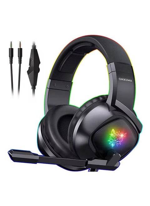 K19 Wired Gaming Headset With Microphone For PS4/PS5/XOne/XSeries/NSwitch/PC