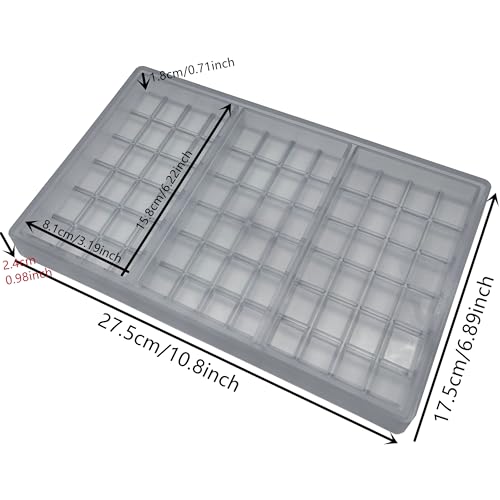 Goldbaking Polycarbonate Deep Chocolate Bar Mold Energy Protin Bar DIY Tool Filling Chocolate Snakes Maker Deeper Chooclate Covered Cookie Mould For Filled Chocolate Candy Making - Image 3