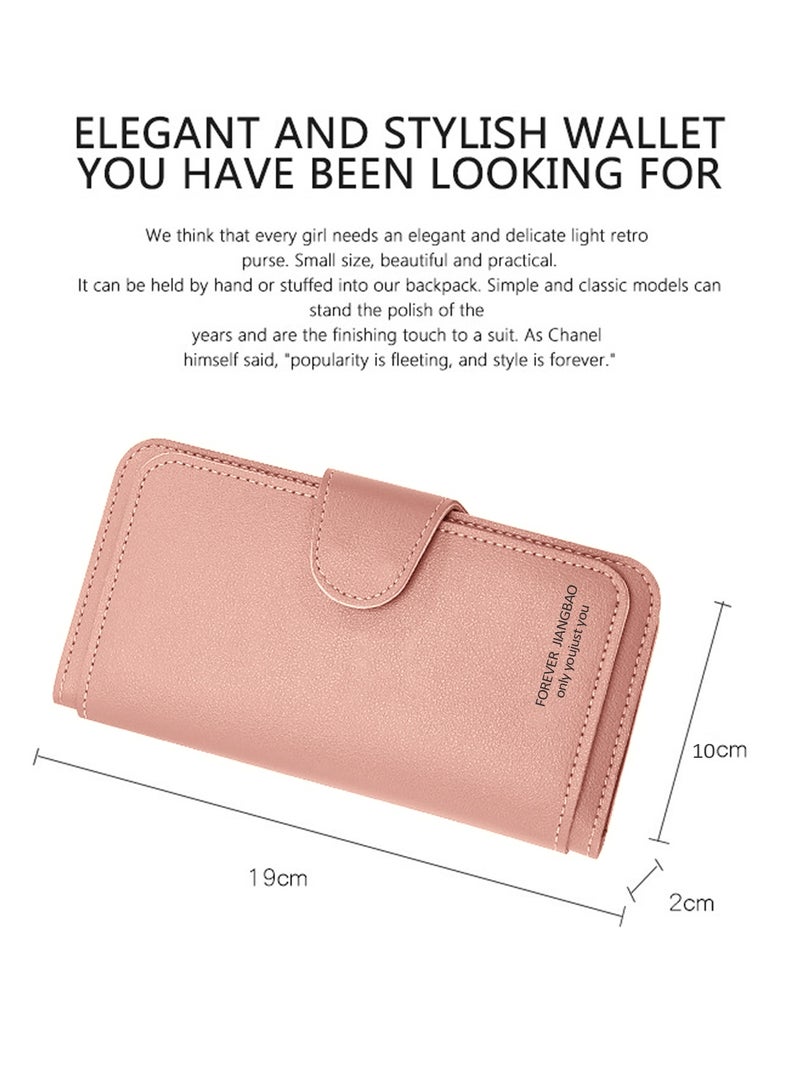 جيانغ بي أو محفظة نسائية أنيقة باللون الوردي - حافظة نقود متعددة الاستخدامات وعصرية - Image 5