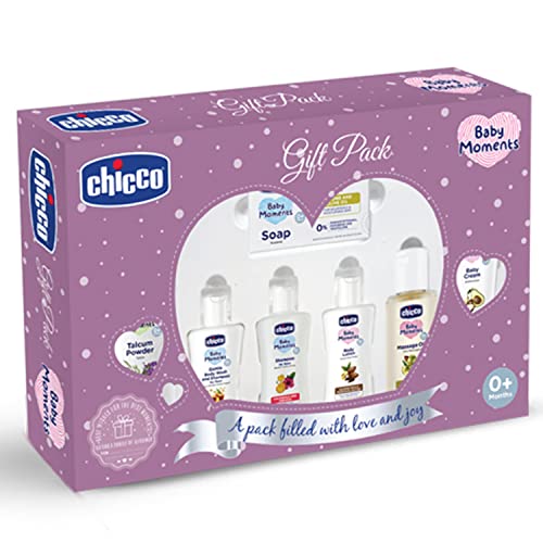 Chicco Baby Moments Caring Set Purple, Gift Set for Babies, 0m+ - Image 1
