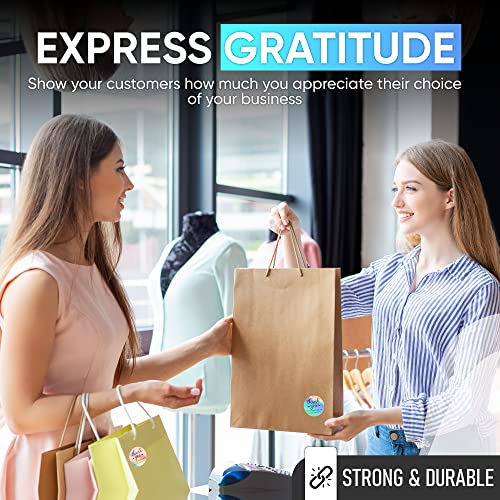 IBAKE 500 PCS Holographic Thank You for Supporting My Small Business Stickers – 1.5 Inch Round Self-Adhesive Waterproof Labels – Eye-Catching Packaging Seals for Orders, Gift Bags, Boxes & Envelopes - Image 4