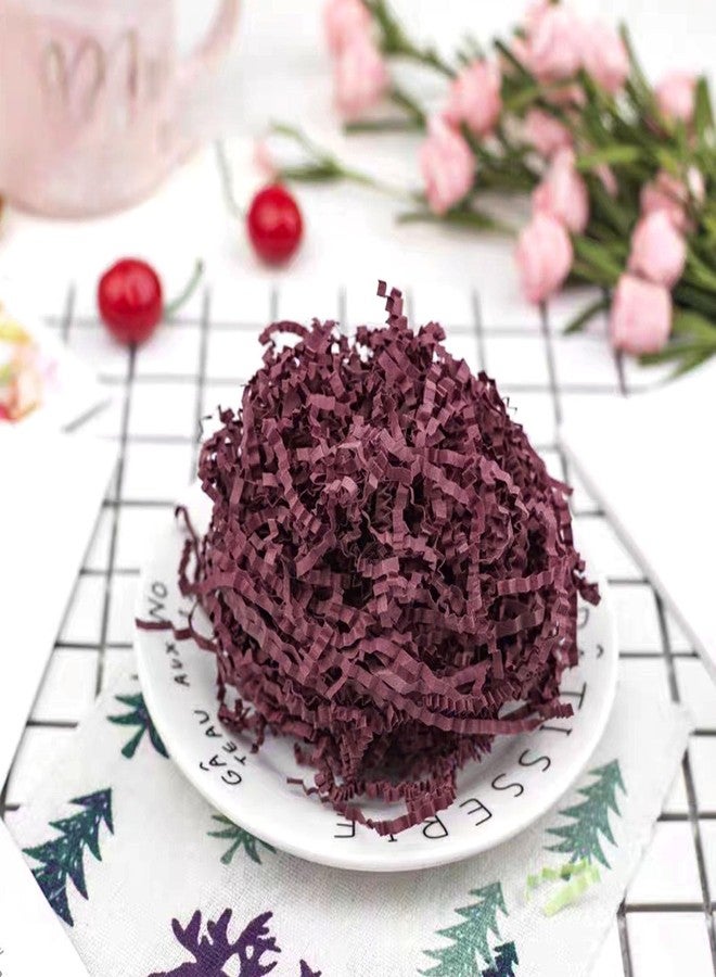 ZEBMOON 1 LB Burgundy Crinkle Cut Paper Shred Filler Great for Gift Wrapping, Basket Filling, Birthday, Wedding, Halloween, Thanksgiving, Christmas Day, New Year Party Decorations Filling Supplies - Image 4