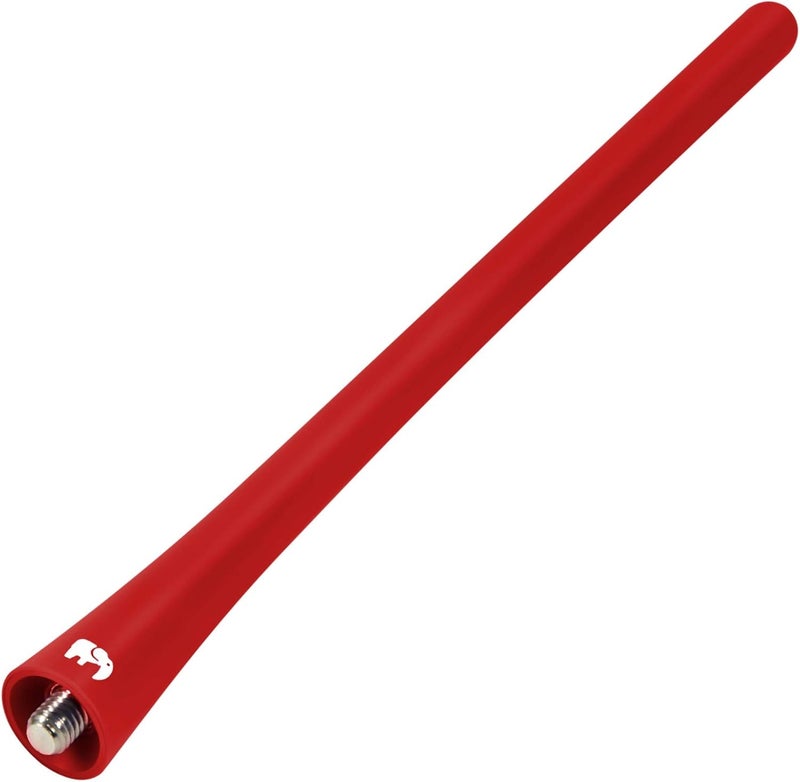 ONE250 7-Inch Flexible Antenna for Ford F-Series and Other Models - Optimized FM/AM Reception (Red) - Image 1