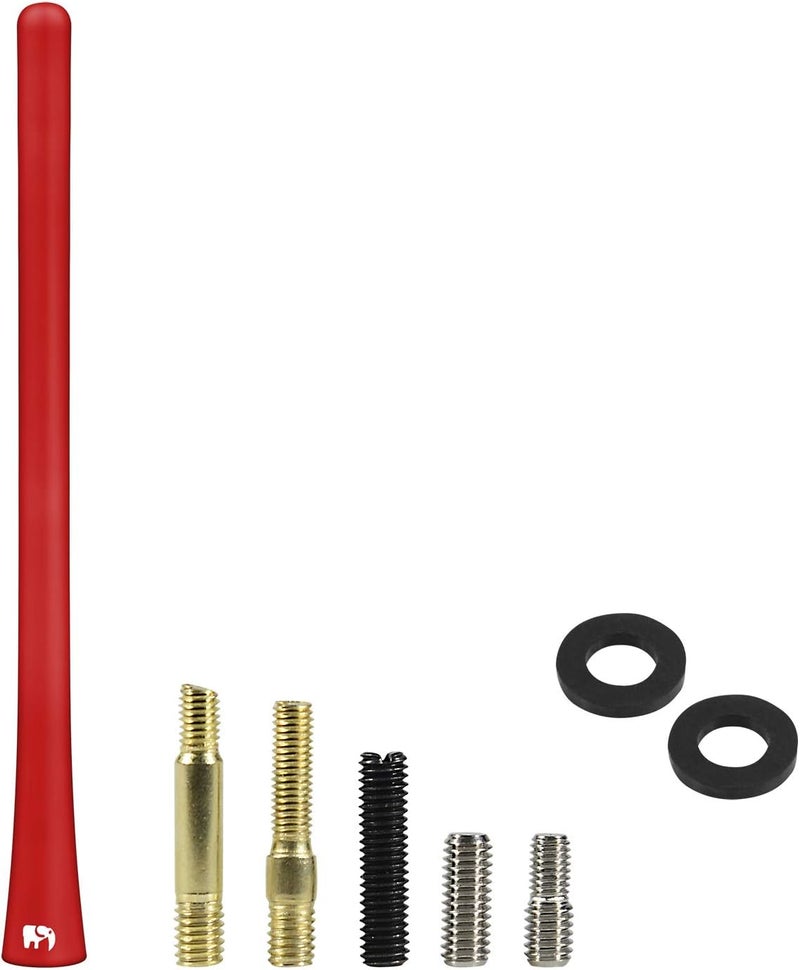 ONE250 7-Inch Flexible Antenna for Ford F-Series and Other Models - Optimized FM/AM Reception (Red) - Image 5