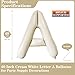 Lovoir Cream White Letter A Balloons 40 Inch Giant Letter Balloons A Foil Mylar Helium White Letter Balloons for Birthday Party Supplies Anniversary Event Celebration Decorations Alphabet White A - Image 4