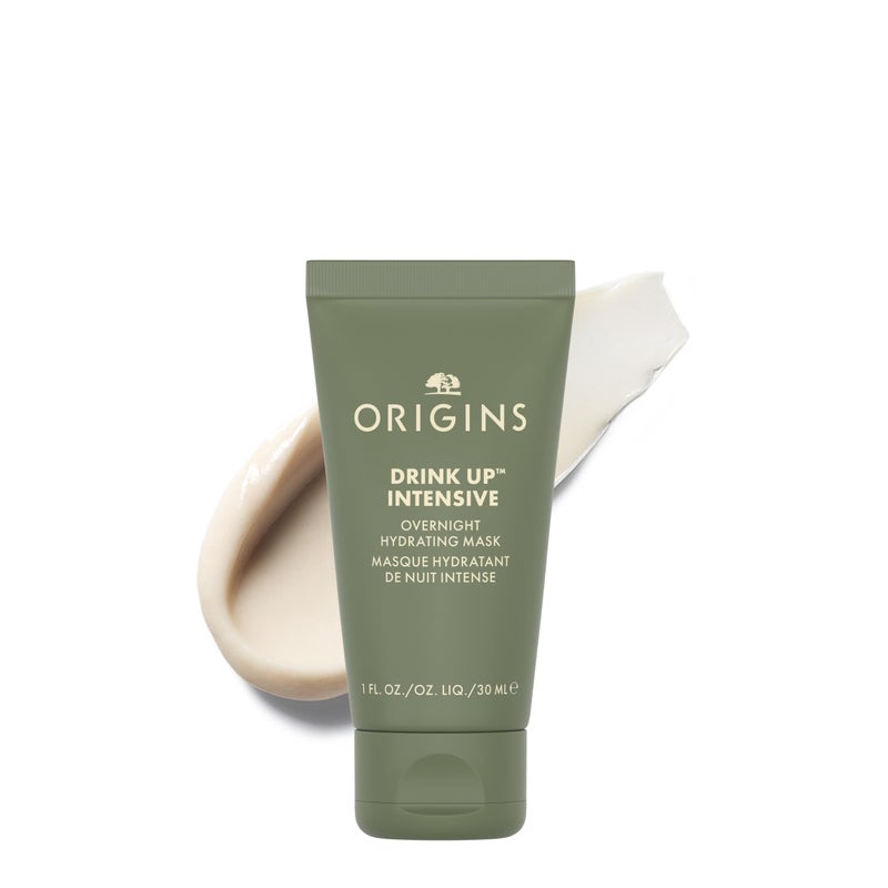 Origins Drink Up Intensive Overnight Hydrating Face Mask | Hydrates for 72 Hours | With Niacinamide, Hyaluronic Acid, & Avocado Butter | Travel Size, 1 Fl Oz - Image 1