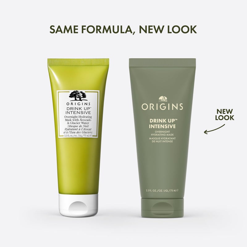 Origins Drink Up Intensive Overnight Hydrating Face Mask | Hydrates for 72 Hours | With Niacinamide, Hyaluronic Acid, & Avocado Butter | Travel Size, 1 Fl Oz - Image 2