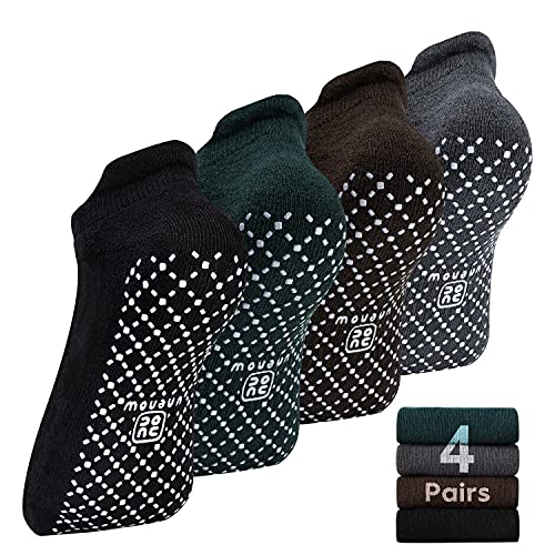 unenow Unisex Non Slip Socks with Grips Cushion for Yoga Pilates Barre Home & Hospital - Image 1