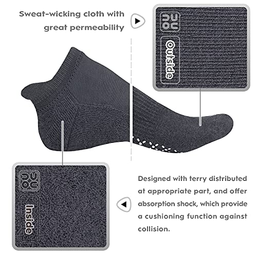 unenow Unisex Non Slip Socks with Grips Cushion for Yoga Pilates Barre Home & Hospital - Image 5