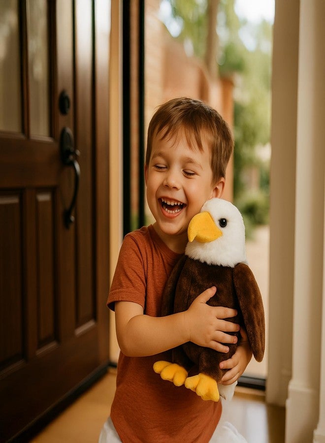 WEIGEDU American Hawk Eagle Stuffed Animals, Eagle Plush Toys for Boy Girl Kids Birthday, 12 inches - Image 3