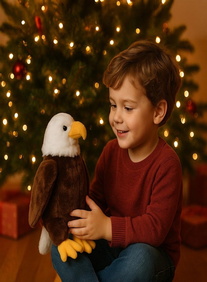 WEIGEDU American Hawk Eagle Stuffed Animals, Eagle Plush Toys for Boy Girl Kids Birthday, 12 inches - Image 5