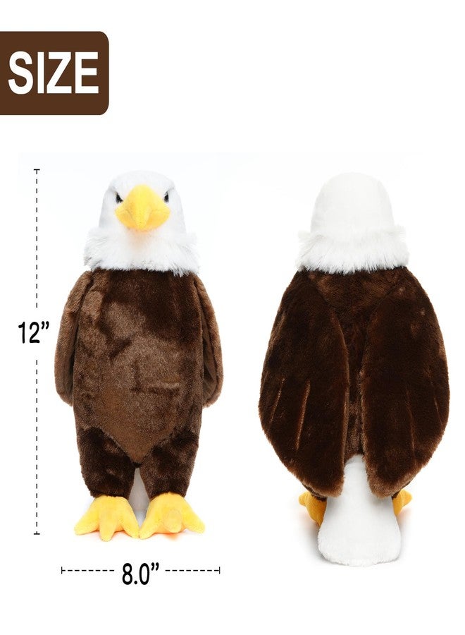 WEIGEDU American Hawk Eagle Stuffed Animals, Eagle Plush Toys for Boy Girl Kids Birthday, 12 inches - Image 4