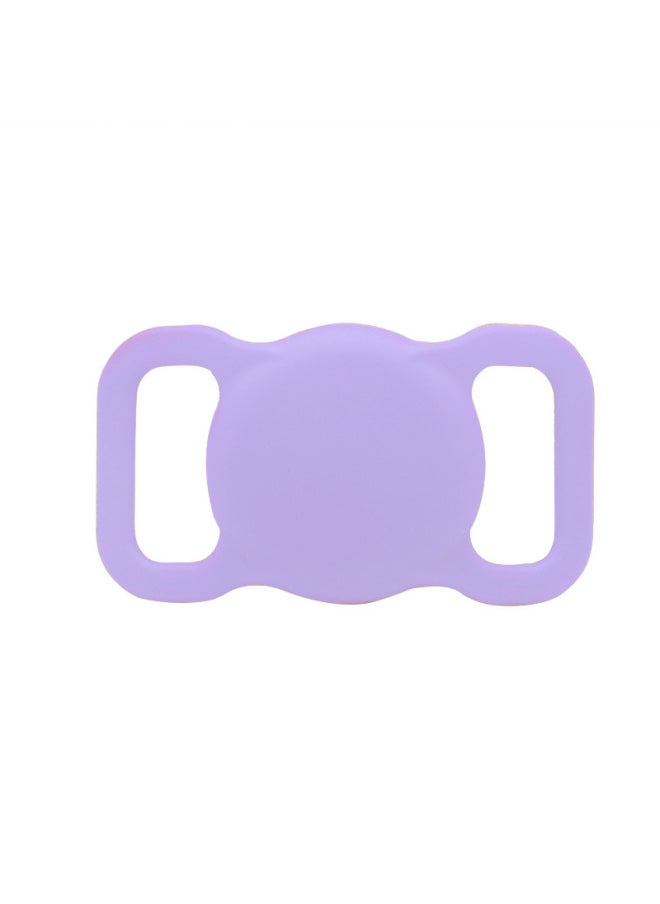 Generic - For Airtag Apple Locator Silicone Case Apple Pet Tracker Case-Colour:Light Purple-Applicable Model:2.5cm Collar Mouth - Image 1