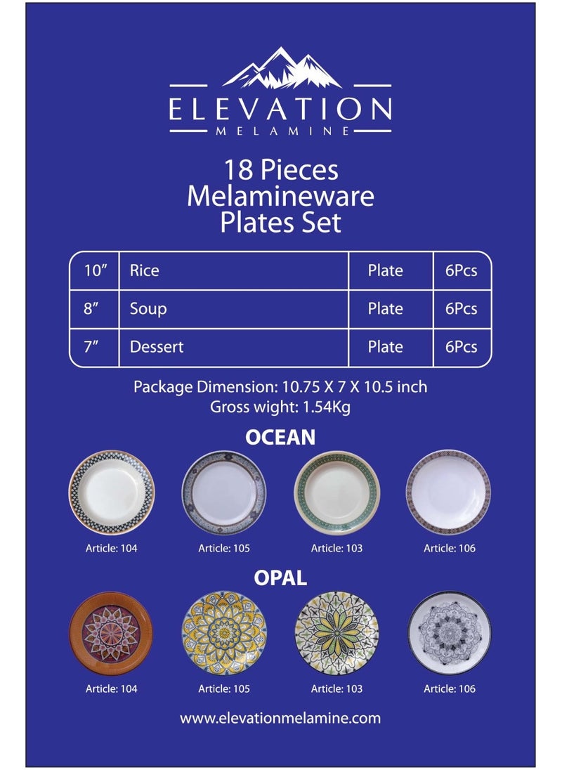 Elevation 18 pieces Plate set  - Image 5