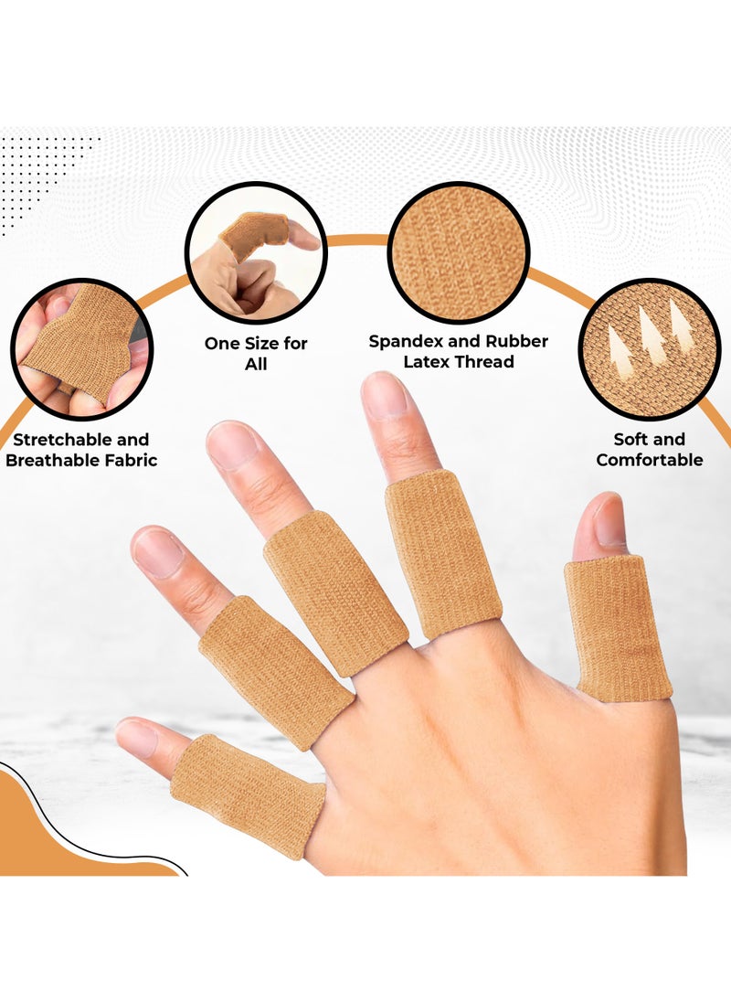 KM SPORTS KM SPORTS High Quaility Winter Finger Sleeve Basket Ball Finger Guard Support finger sleevers cricket fielding finger cover (BLACK)  - Image 3